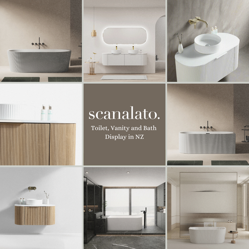 Scanalato Toilet, Bath and Vanity Displays Around NZ