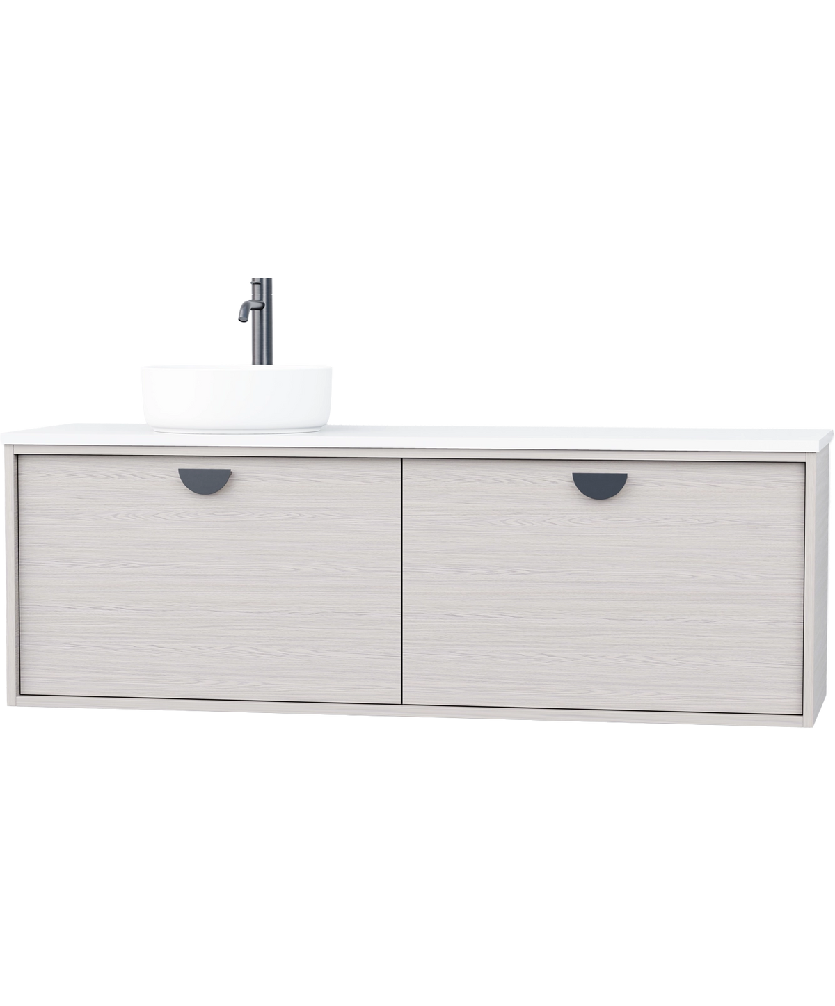Half Moon - 1500mm - Left Offset Basin