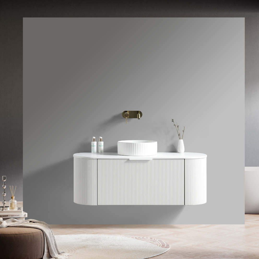 Scanalato Vanity 1200x460x400 Matte White