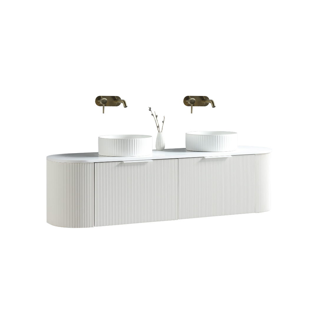 Scanalato Vanity 1600x460x400 Matte White