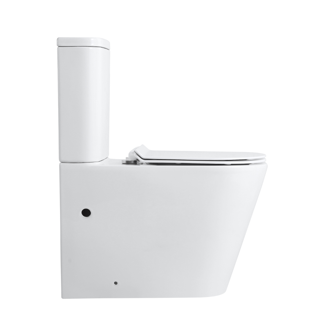 Tornado V.2 Back-to-Wall Toilet Suite in Gloss White