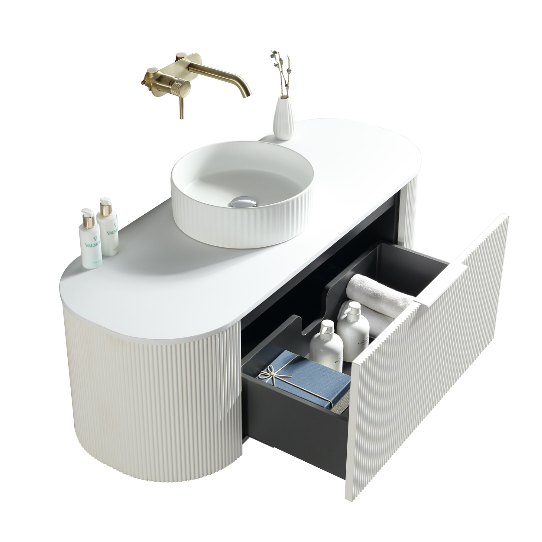 Scanalato Vanity 1200x460x400 Matte White