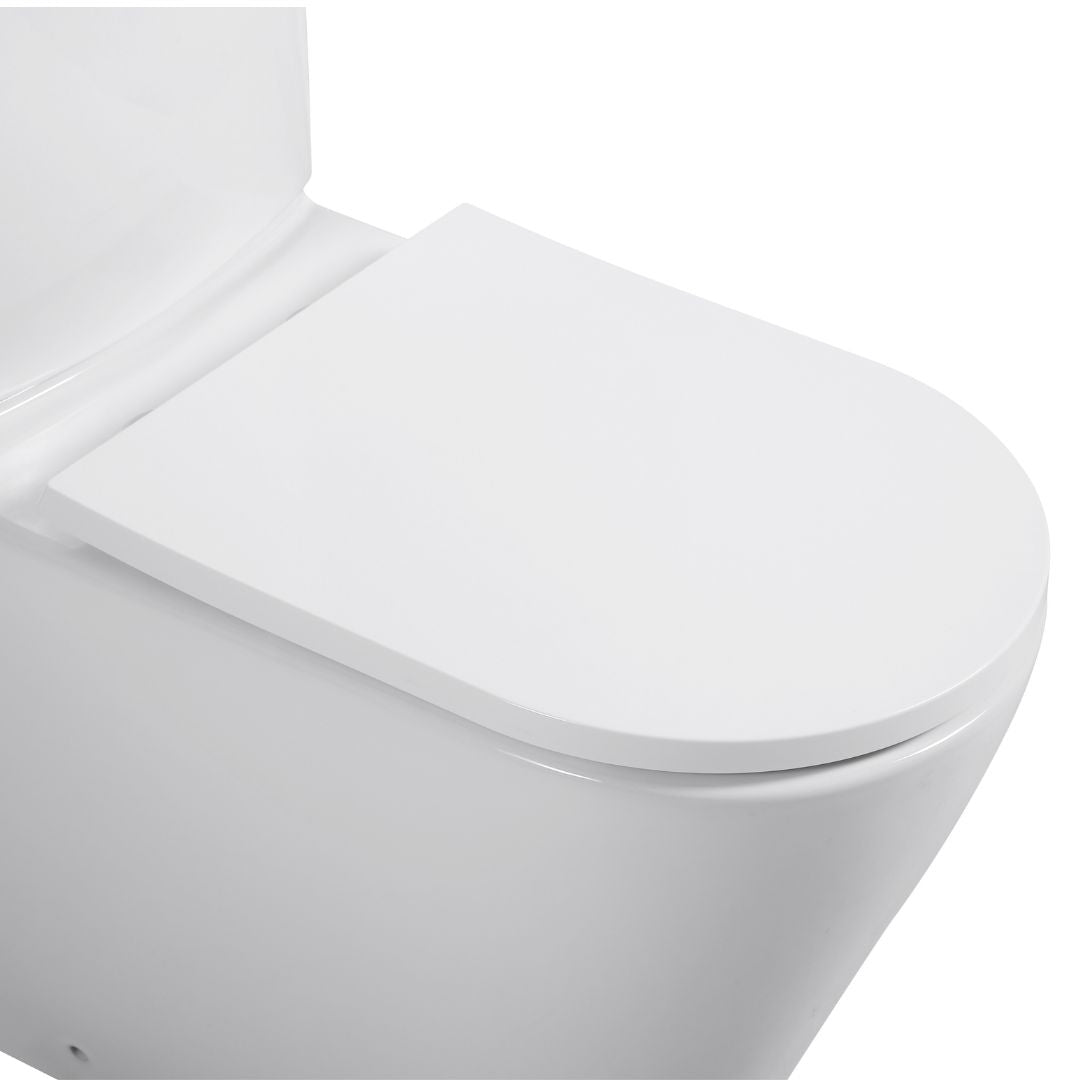 Tornado V3 Back-to-Wall Toilet Suite in Gloss White