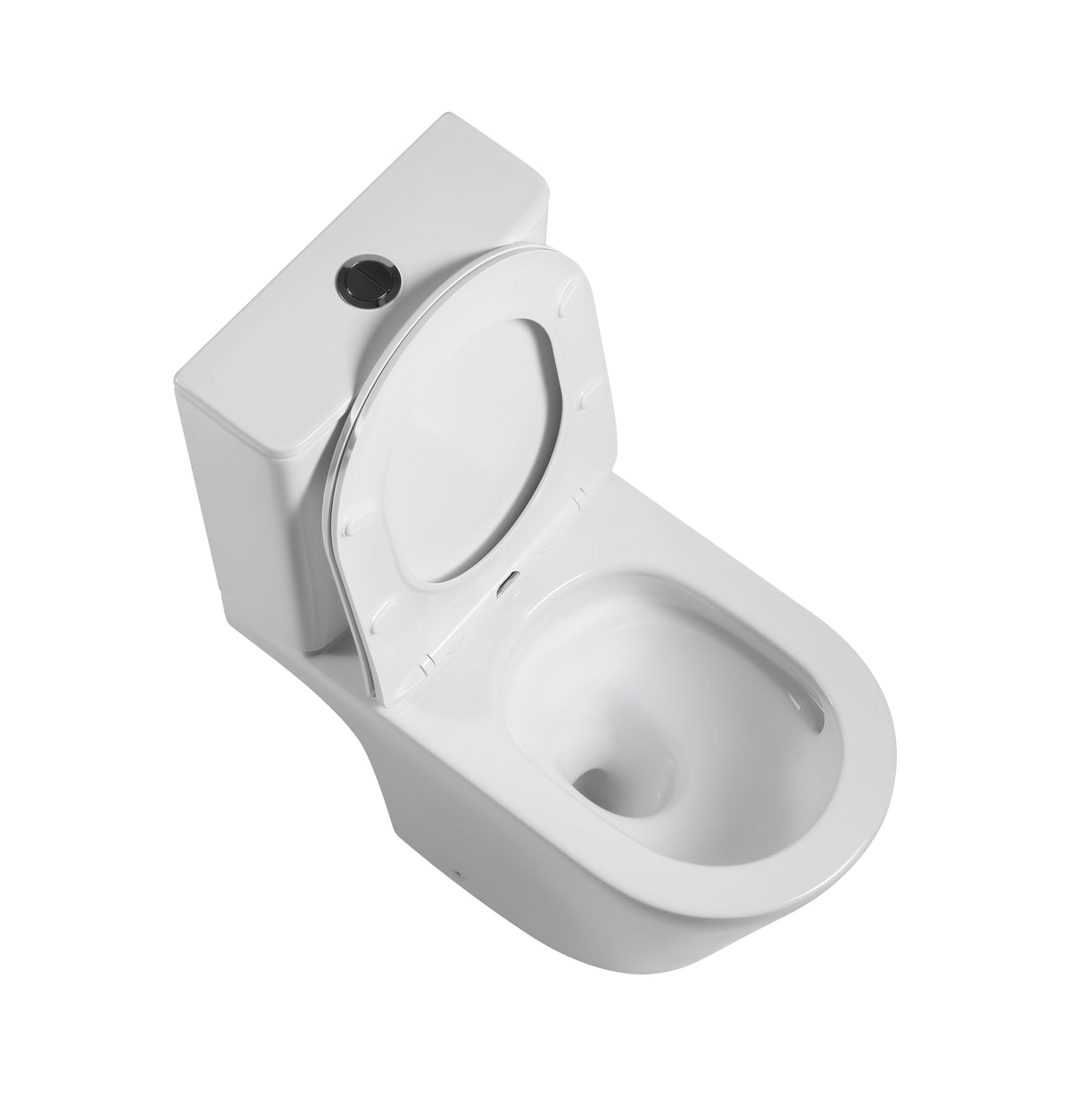 Tornado Zero Rim Retro Fit Semi Wall Faced Toilet Suite in Gloss White