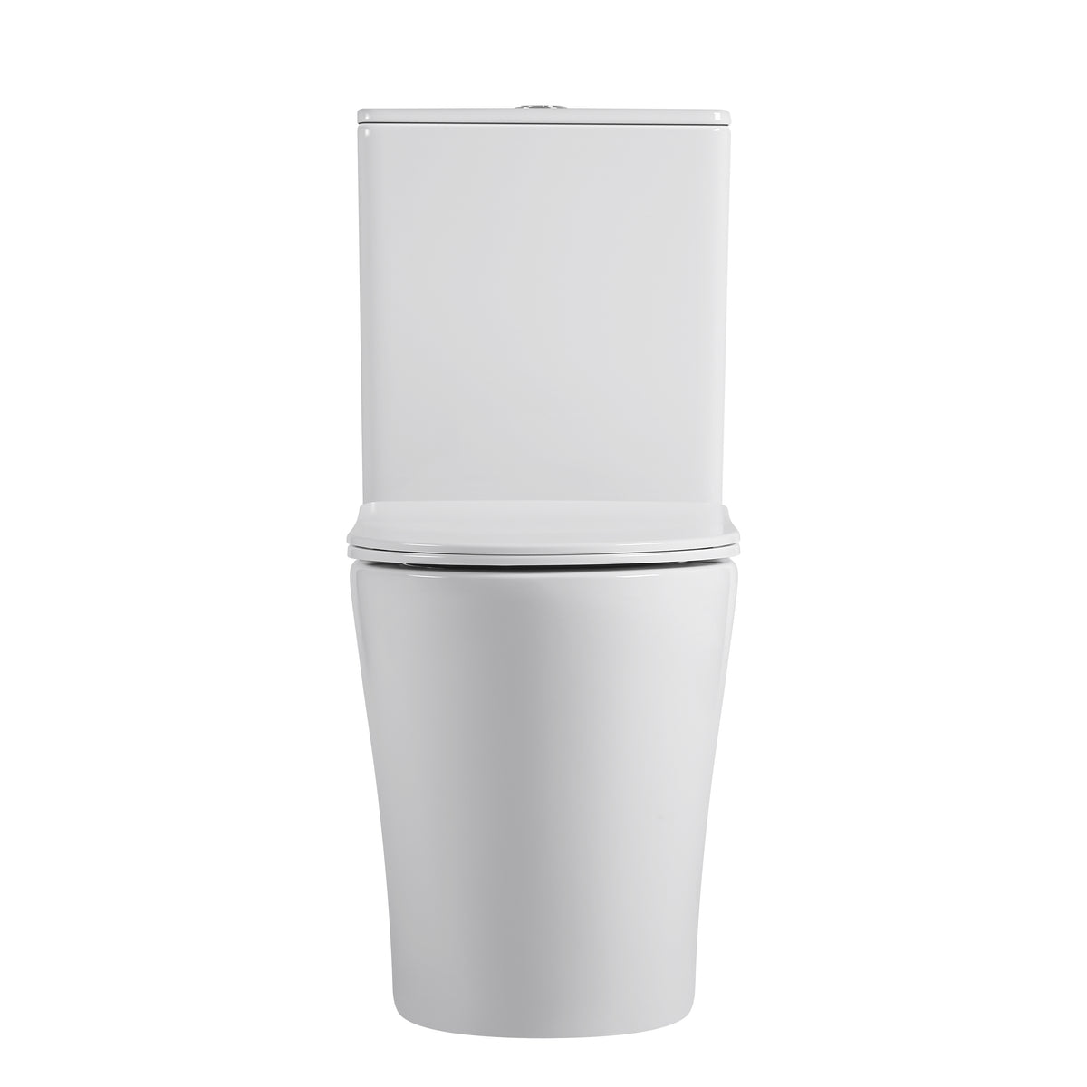 Tornado Zero Rim Retro Fit Semi Wall Faced Toilet Suite in Gloss White