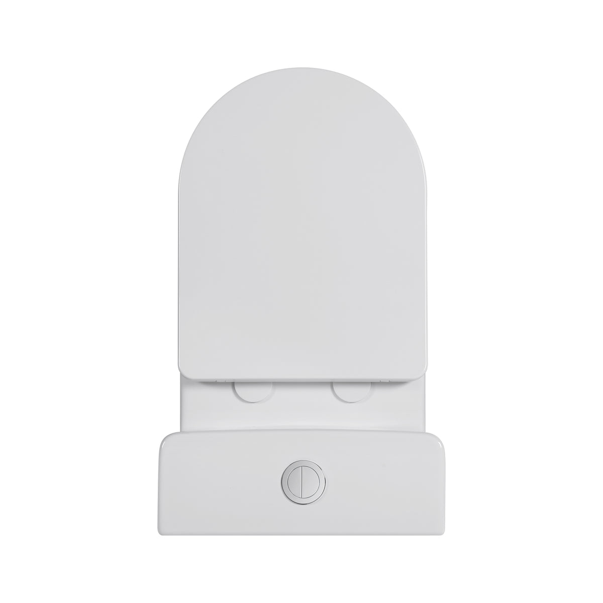 Tornado Zero Rim Retro Fit Semi Wall Faced Toilet Suite in Gloss White