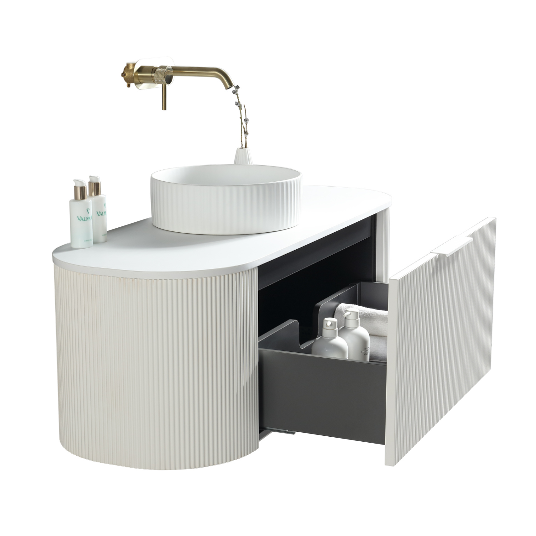 Scanalato Vanity 1200x460x400 Matte White