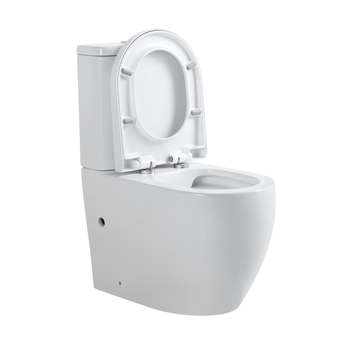 Mini Cyclone Back-to-Wall Toilet Suite in Gloss White