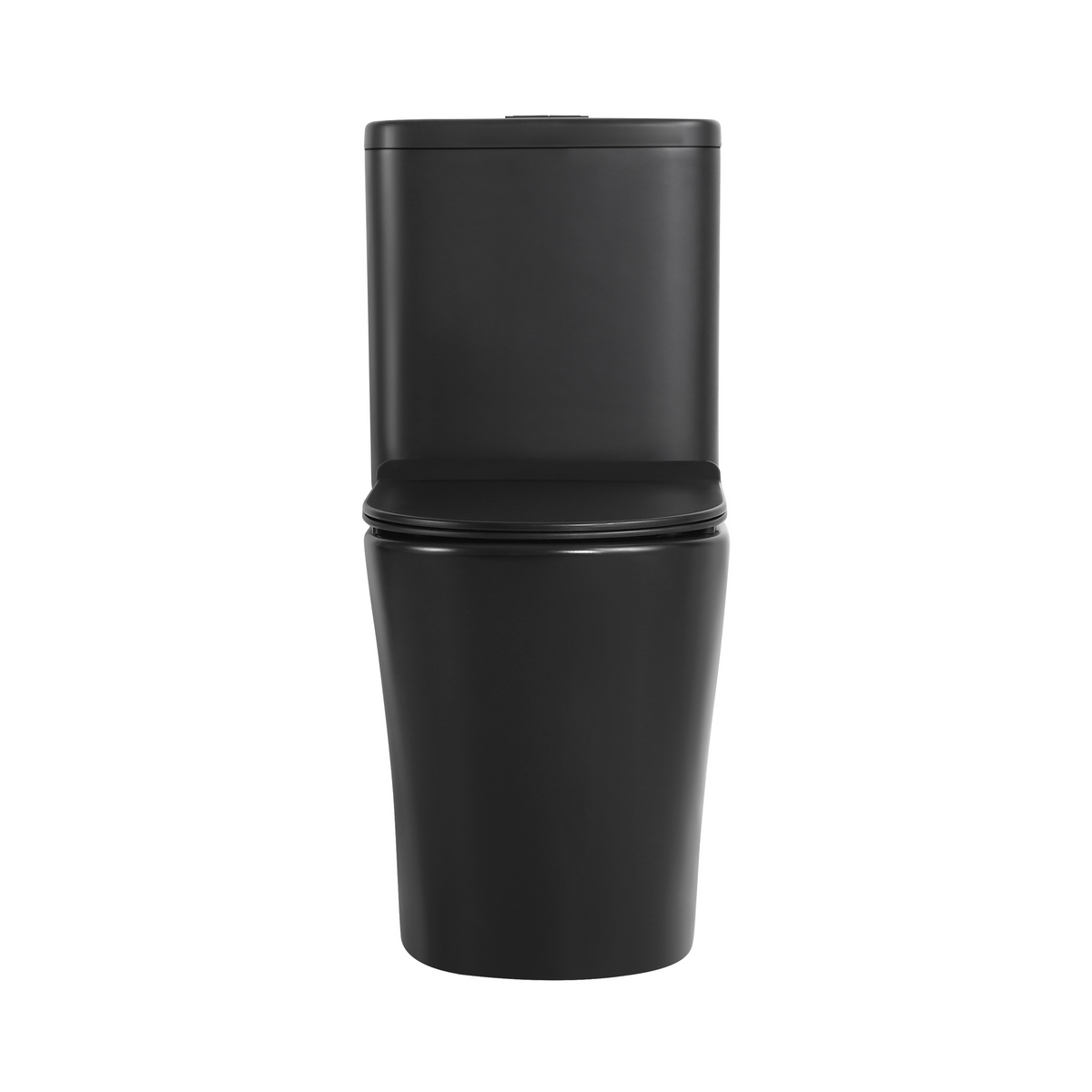 Mini Cyclone Back-to-Wall Toilet Suite in Matte Black