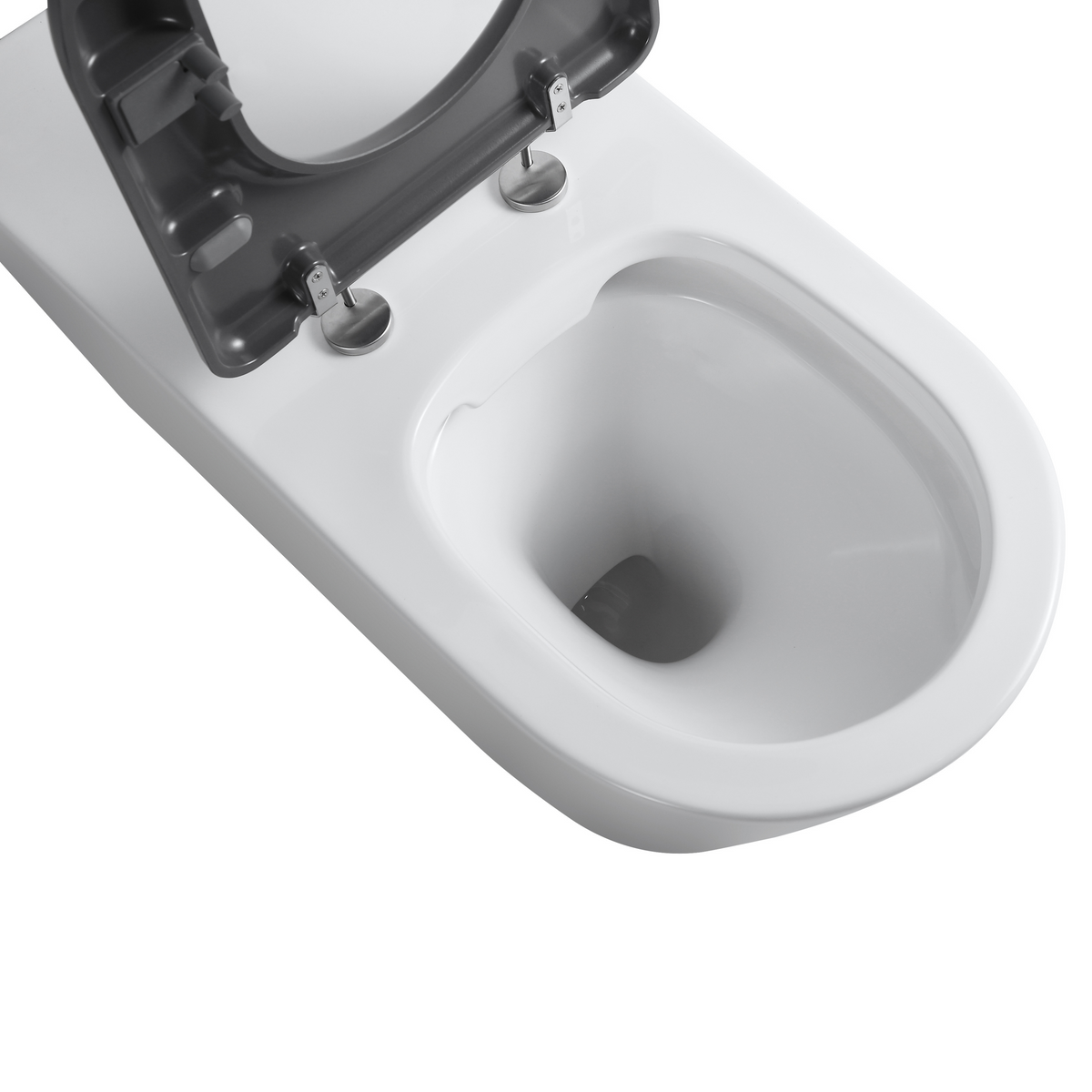 Ultra Access Rimless Floor Mounted Pan with Niche In-Wall Cistern and Push Plate
