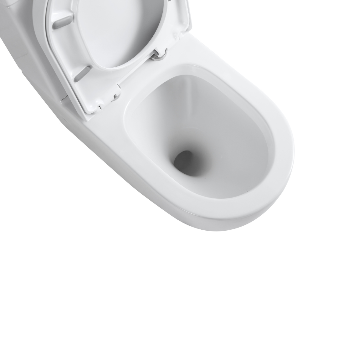 Luxury Meets Functionality - Gloss White Hurricane Toilet with Removable Soft Close Cover