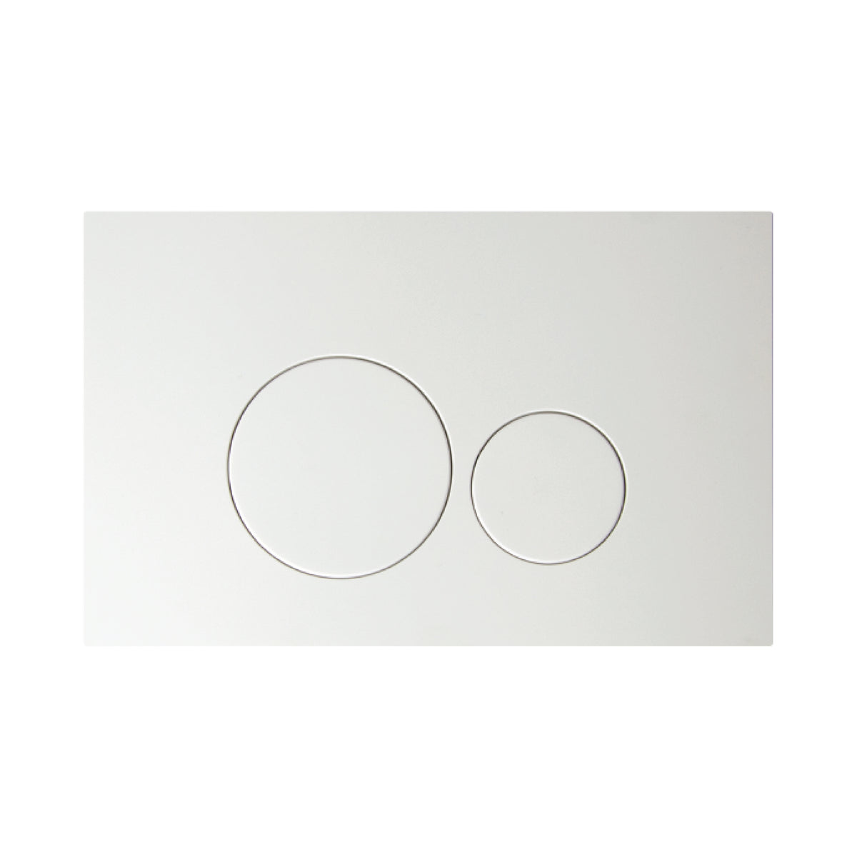 Niche Wall Hung Full Kit with Round Matte White Push Plate