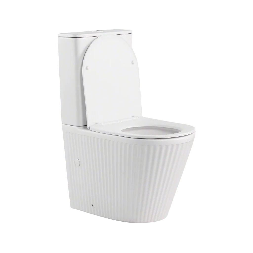 Scanalato Zero Rim Fluted Toilet in Matte White – Propel Industries