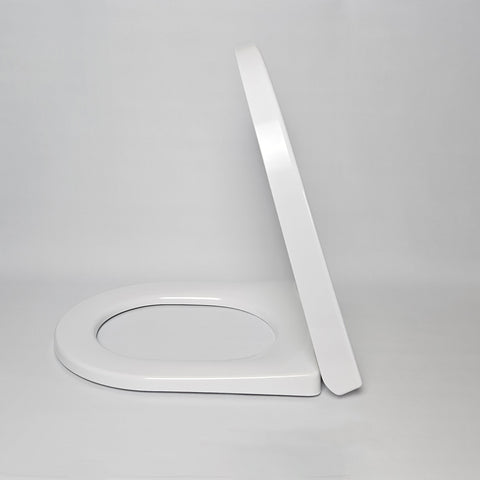 Short Projection Gloss White Toilet Seat