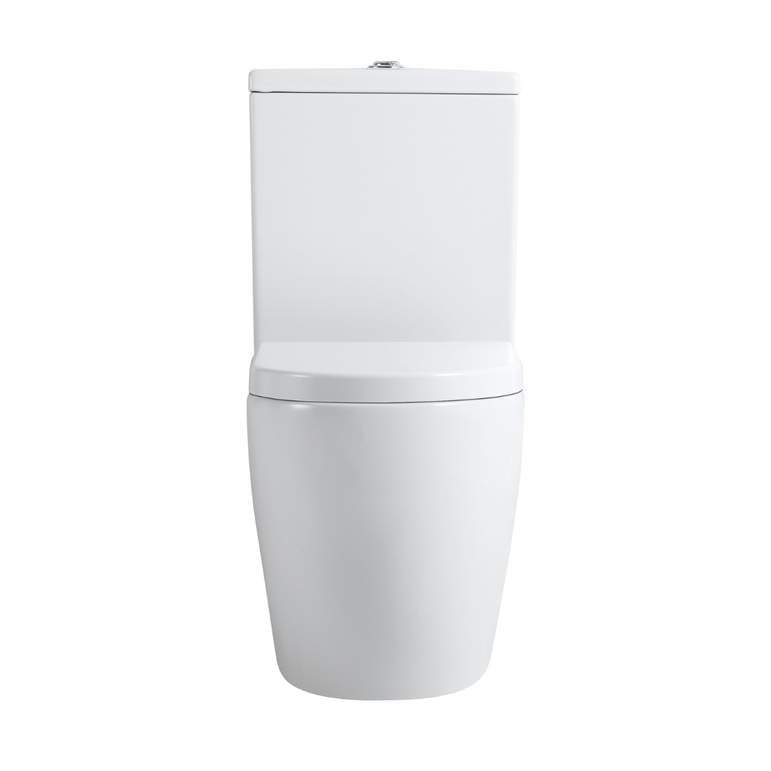 Simplify Your Life - Gloss White Hurricane Toilet: One Flush, No Residue
