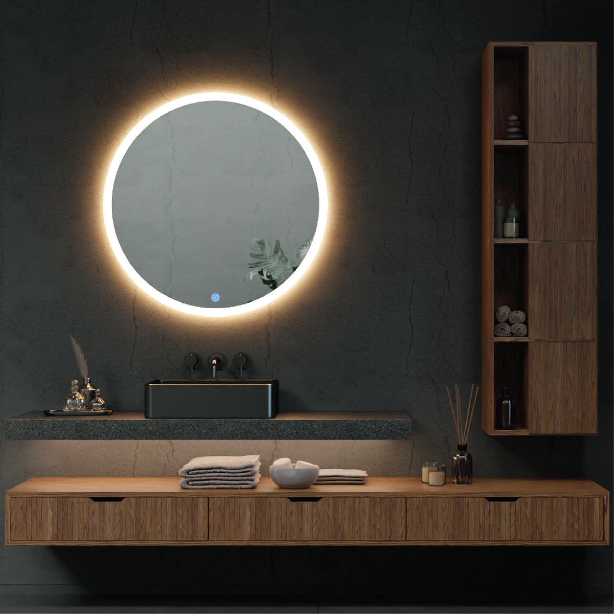 Choose from warm or cool light settings to suit your preference and create the desired ambiance in your bathroom space.