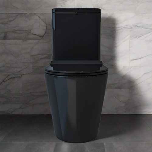 Tornado V.2 Back-to-Wall Toilet Suite in Gloss Black
