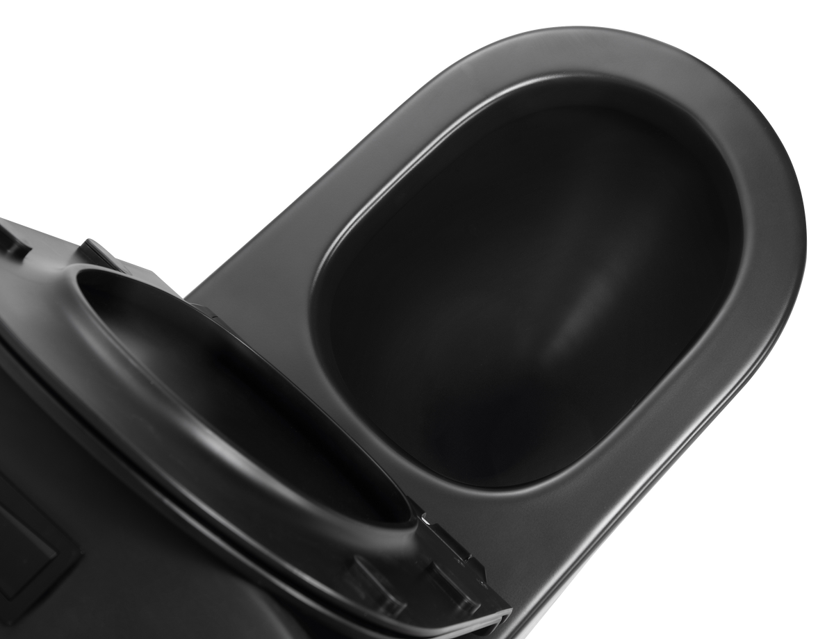 Tornado V.2 Back-to-Wall Toilet Suite in Matte Black