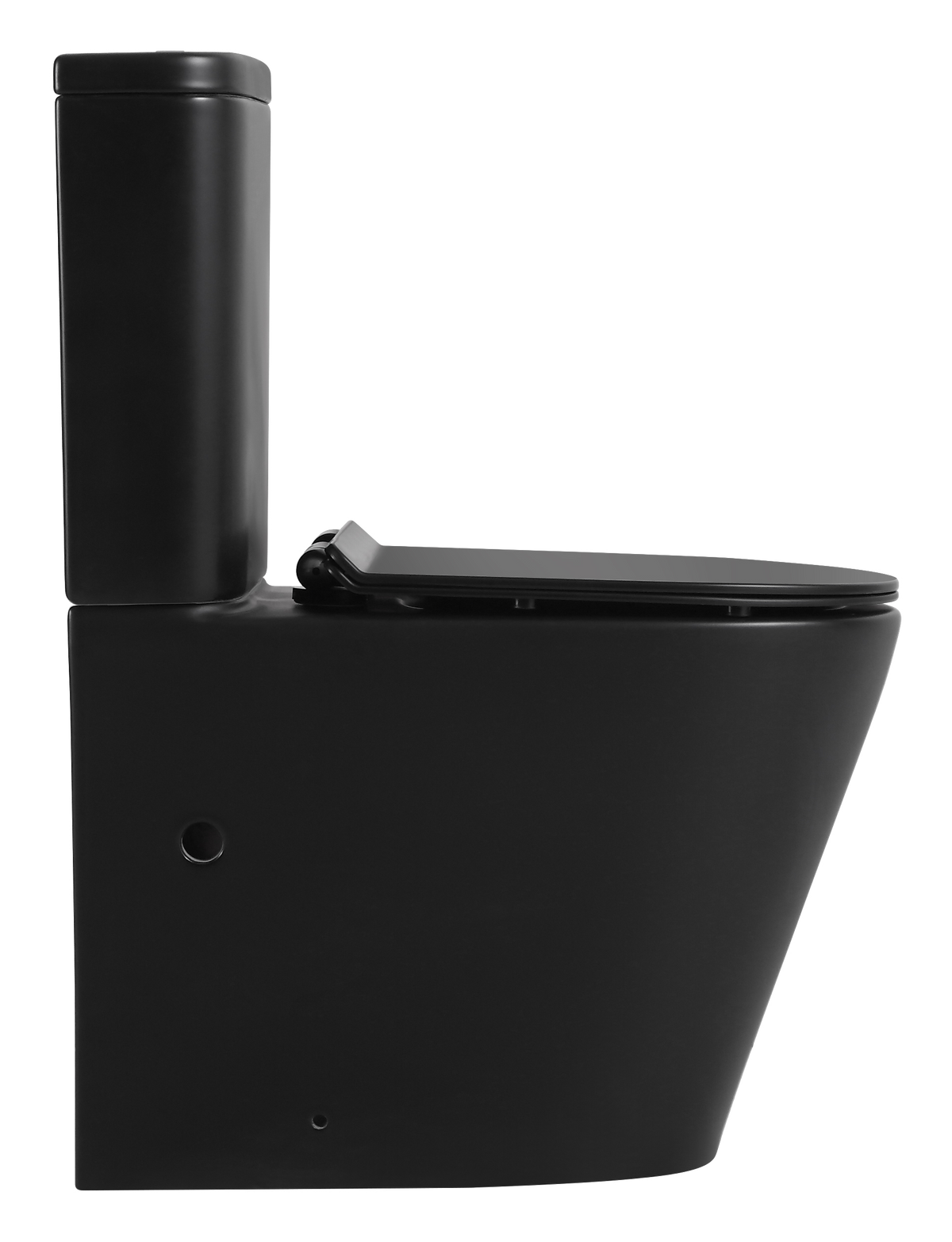 Tornado V.2 Back-to-Wall Toilet Suite in Matte Black