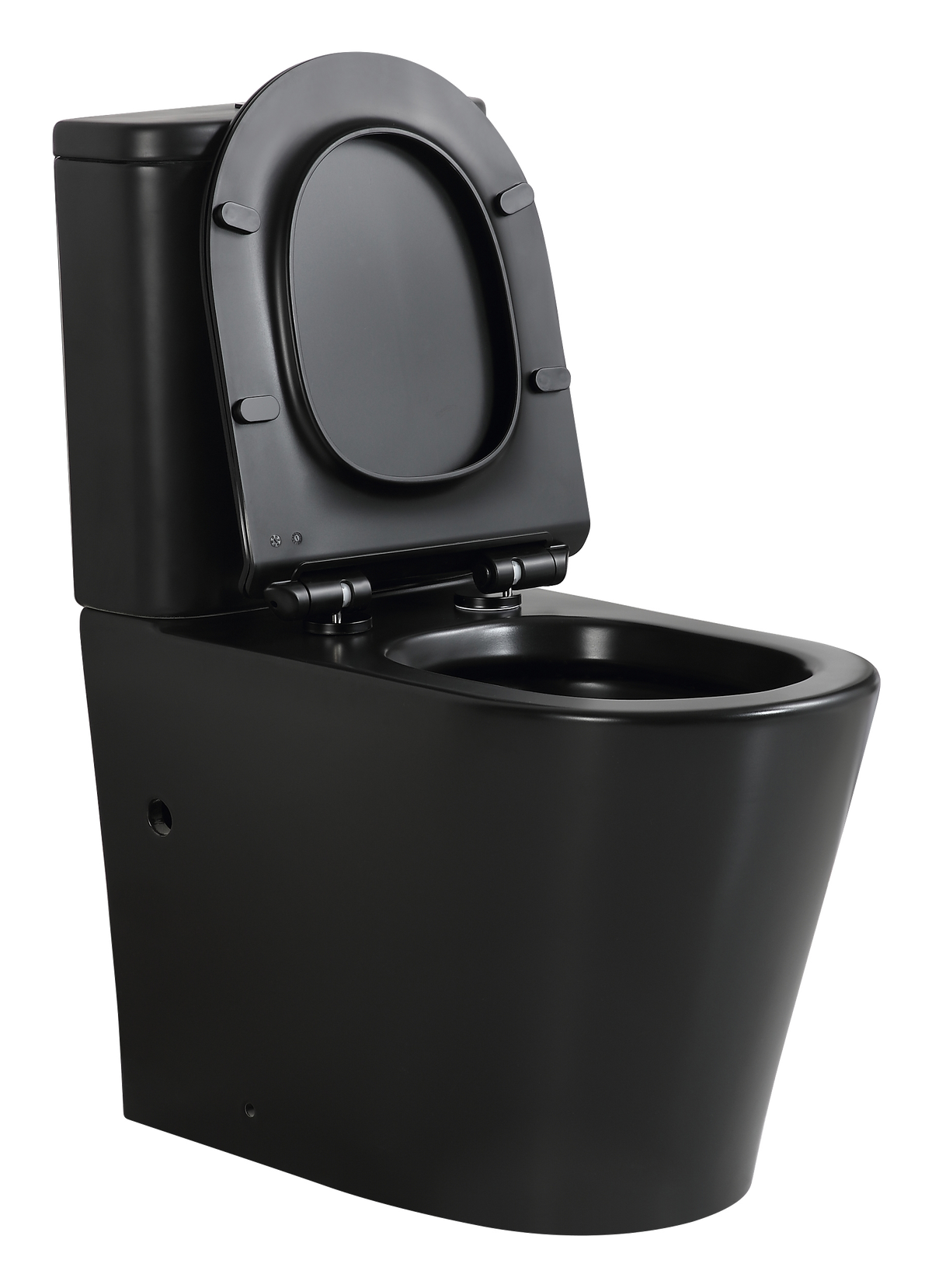 Tornado V.2 Back-to-Wall Toilet Suite in Matte Black