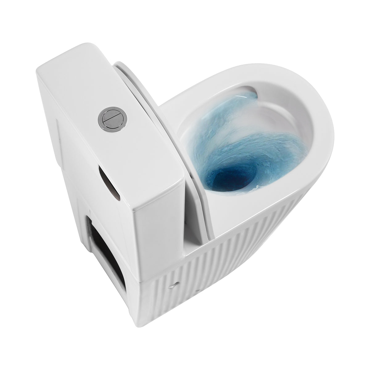 Tornado Flushing Rimless Fluted Toilet