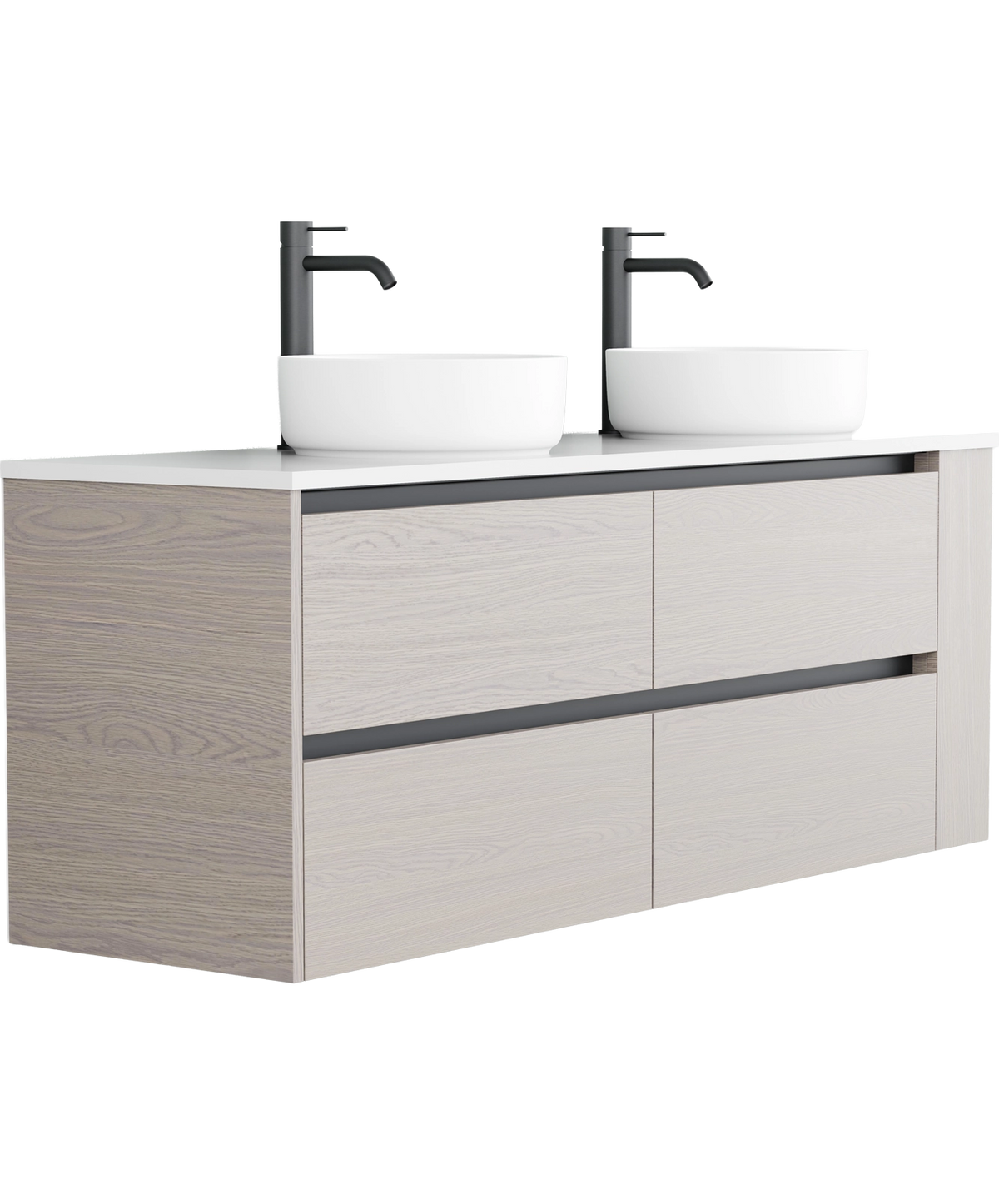 Zeon - 1500mm - Double Basin - Right Shelf
