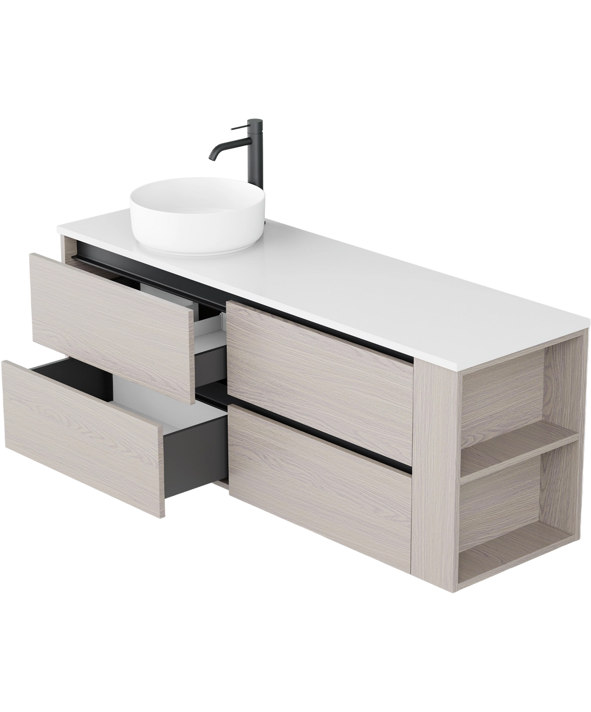 Zeon - 1500mm - Left Offset Basin