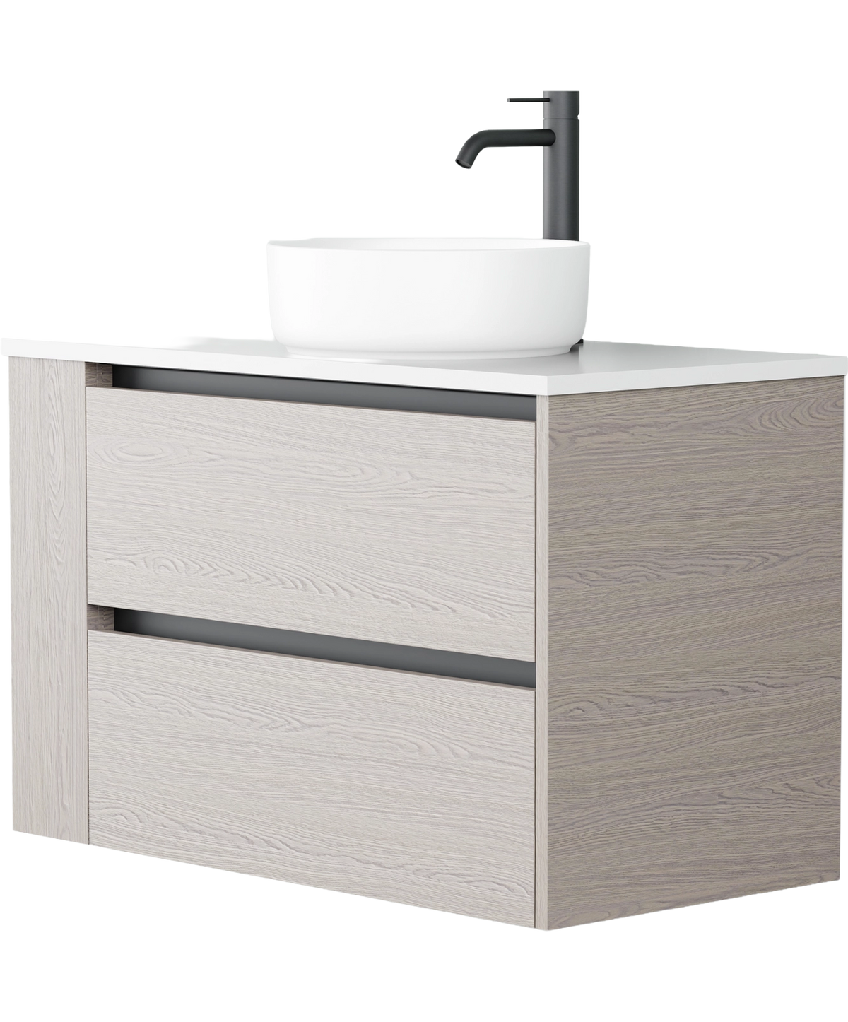 Zeon - 900mm - Centre Basin - Left Shelf