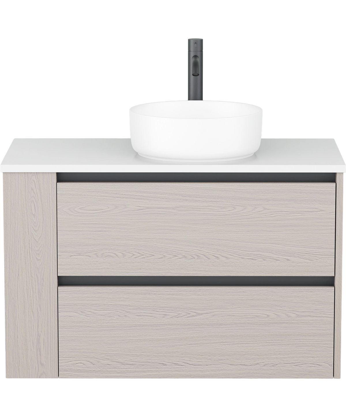 Zeon - 900mm - Centre Basin - Left Shelf