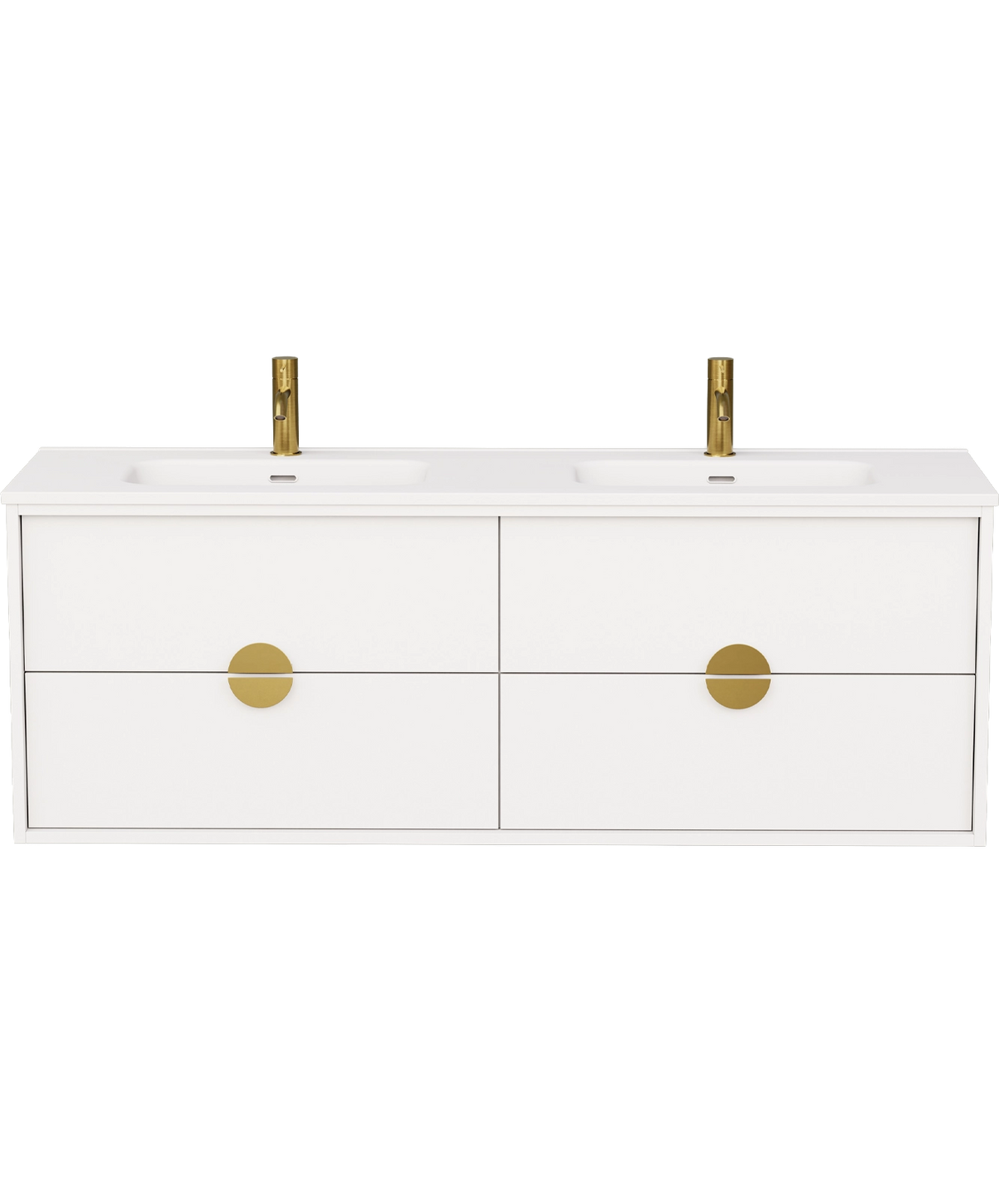 Full Moon - 1500mm - Double Integrated Basin