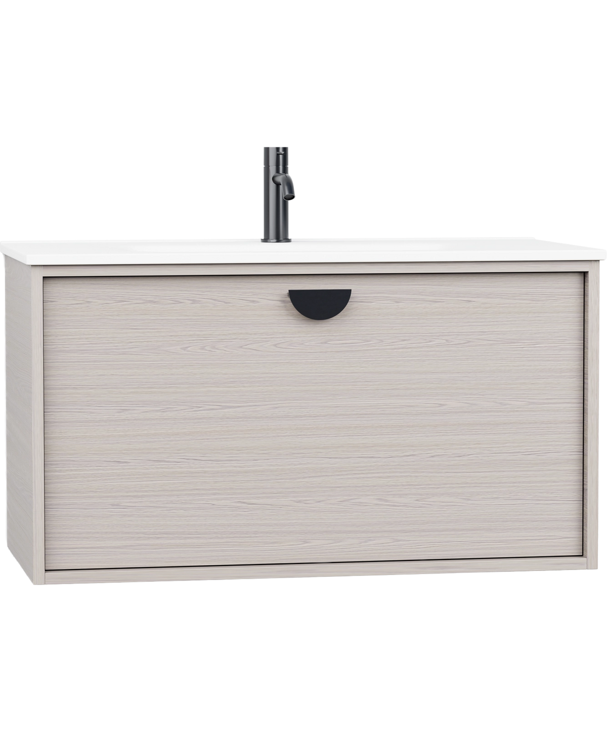Half Moon - 900mm - Centre Integrated Basin
