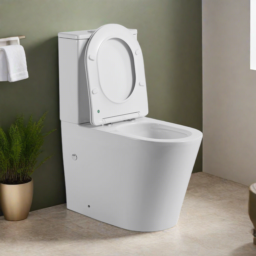 TradeZero All-In-One Full Kit Toilet Suite in Gloss White