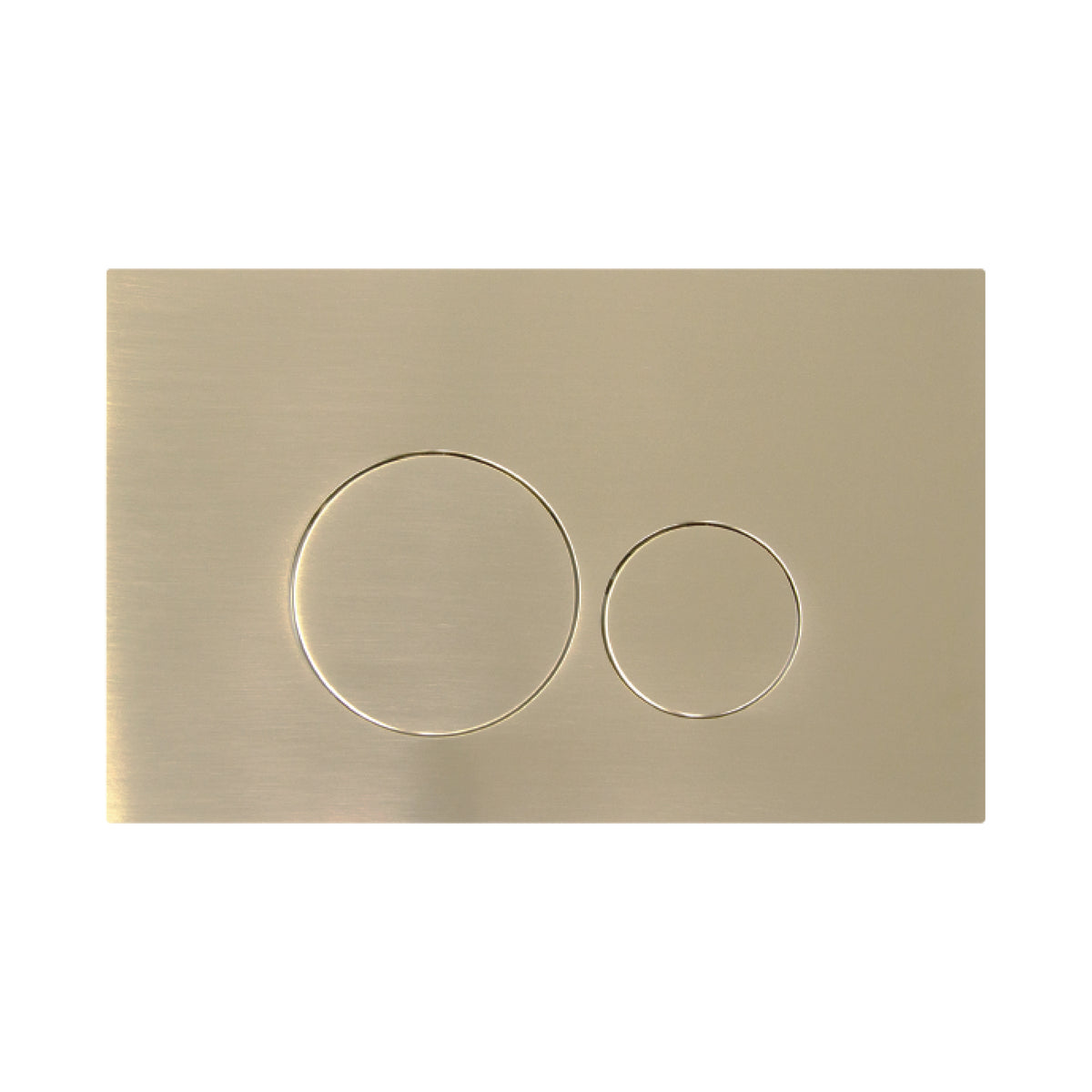 Niche Round Pneumatic Push Plate in Brushed Nickel