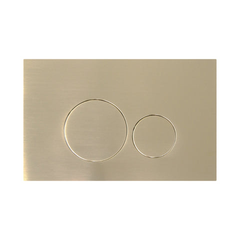 Niche Round Pneumatic Push Plate in Brushed Nickel