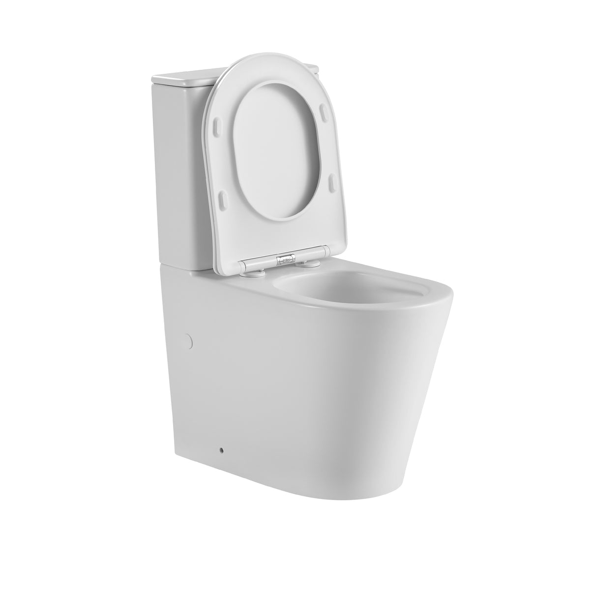Tornado Zero Rim Back-to-Wall Toilet Suite in Matte White